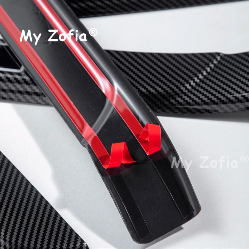 For XPeng P7 2025 2026 Carbon Fiber ABS Welcome Pedal Door Sill Scuff Threshold Guard Plate Anti-scratch Sticker Accessories