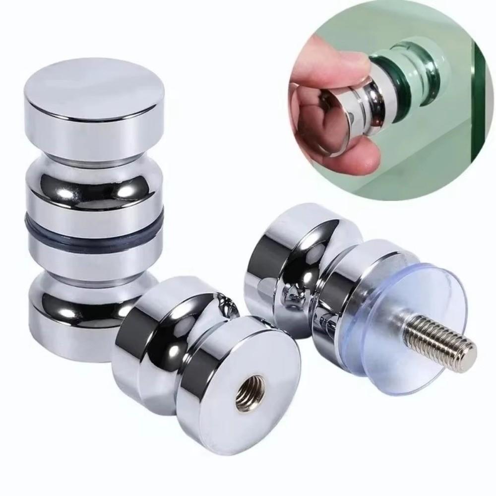 Aluminum Door Handles Double Sided Pull Sliding Shower Doors Knob  for Kinds Glass Doors