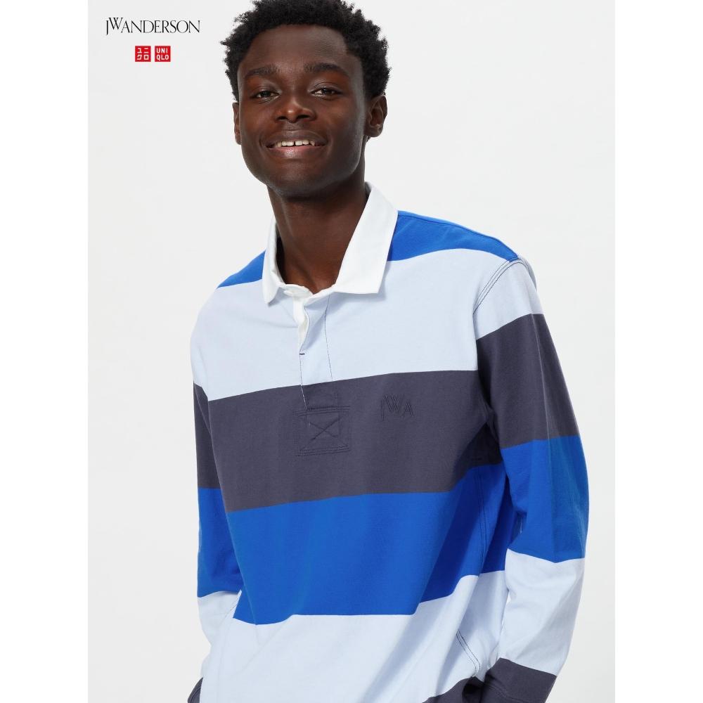 

Uniqlo Japan свободная рубашка поло светлого цвета 64 BLUE/XL