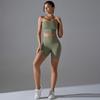 One Piece Pleated Strapless, High Waisted, Hip Lifting, Zero Sensation, No Underwear, Sports Shorts, Fitness Yoga Suit For Women