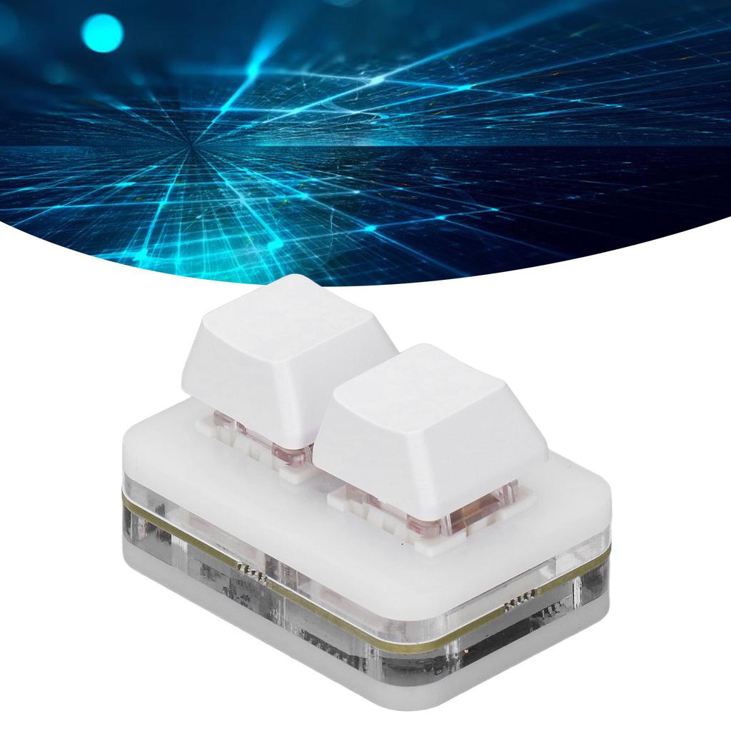 2 Tasten Rot   Tastatur   USB Mechanisches Tastaturpad für Rhythmusspiele Copy Paste Funktion