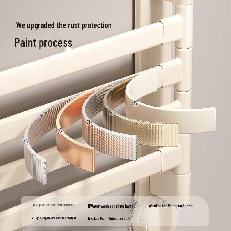 Rotating Suction Cup Double Towel Bar with Storage