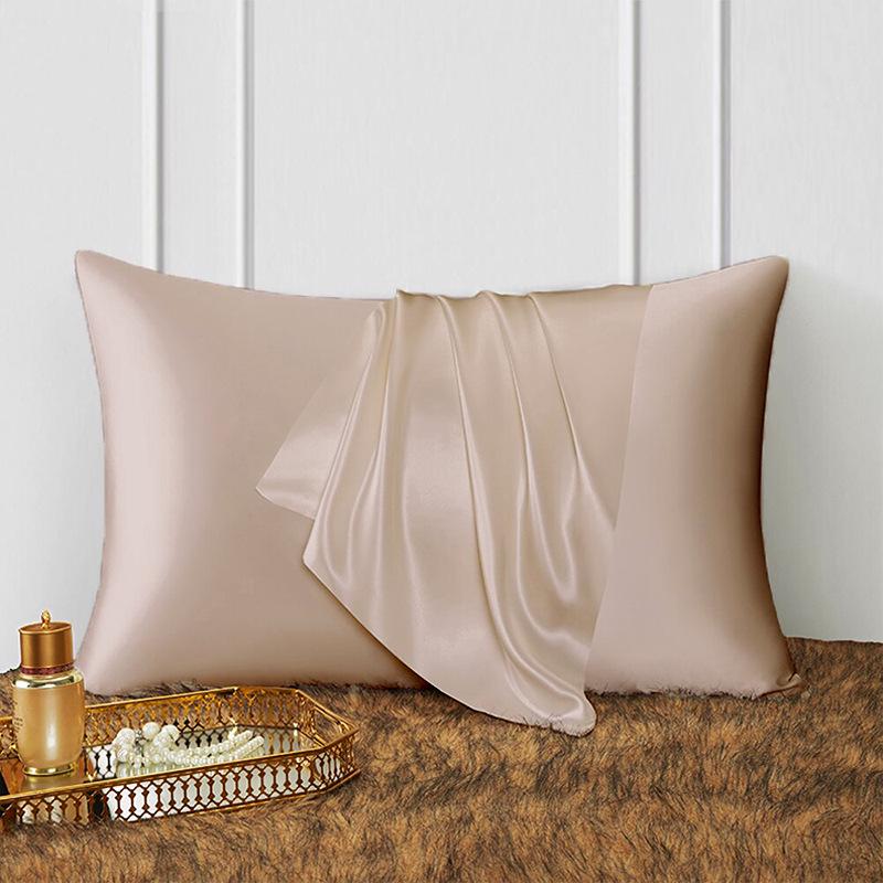 

Наволочка из шелка тутового шелкопряда 16 момме высокого класса, двусторонняя, однотонная, различных европейских и американских размеров Standard Zipper 51x66cm