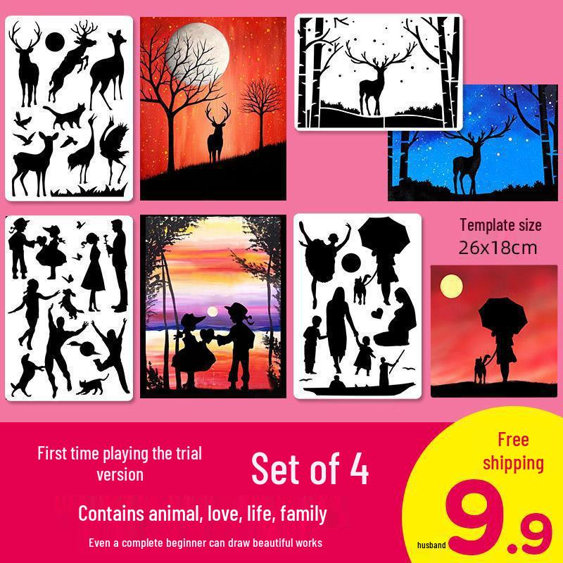 Шаблоны рисунков силуэтов животных для учеников начальной школы Default Option