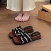Xiaoxiangfeng High-heeled Slippers Women's Summer 2025 New Outer Wear Fashionable Pearl French with Skirt Comfortable Going Out Sandals