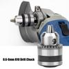 0.6 6mm B10 Drill Chuck Adapter Milling Tool Kit Key Type Drill Chuck