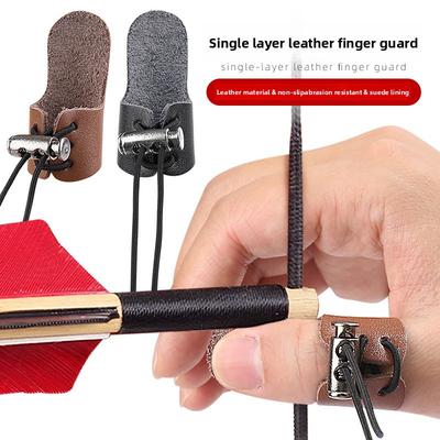 Bogen und Pfeil Fingerschutz Doppelschichtig Verdickt Bogenschießen Reflexbogen Unabhängiger Fingerschutz Sport Fitness Elastisch Verstellbar Bogen und Pfeil Schutz