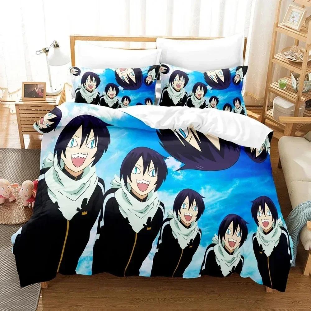 3d Printing Anime Noragami Yato Bedding Set Printed Bed Set With Pillowcase Duvet Cover Soft Single Double Queen Super King Size