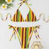 1011 new swimsuit female sexy pure desire floral bikini three-point explosion hot swimsuit