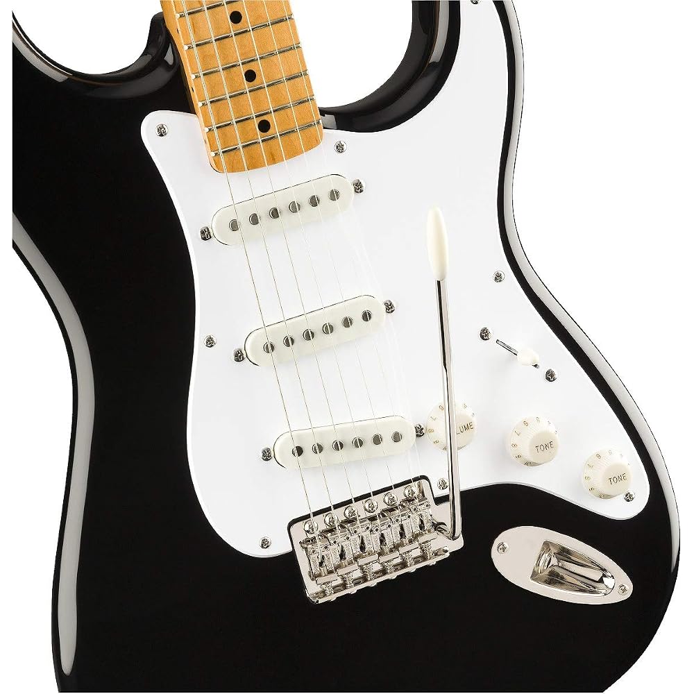 Squier by Fender Electric Guitar Classic Vibe 50s Stratocaster®, Black with Soft Case