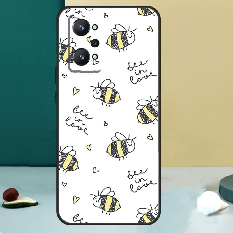 

Bee Bumblebee Pattern For Realme 13 12 10 11 14 Pro Plus GT 6 5 6T GT7 Pro C55 C53 C51 C21Y C25S C75 C67 C61 Case Realme C53