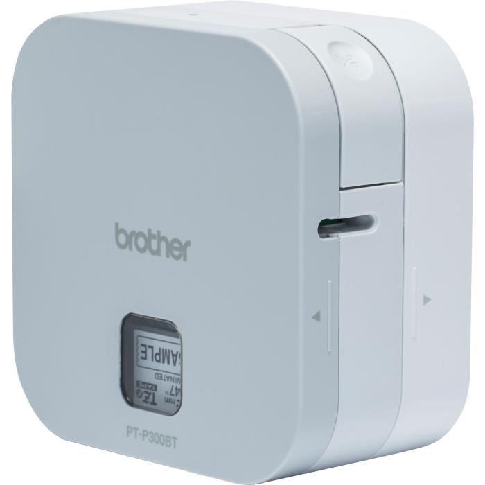 Cube Etiqueteuse Compacte - BROTHER PT-P300BT P-Touch Se Connecte Facilement Aux Smartphones Et Tablettes Jusqu'à 12 Mm