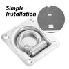 COOPHYA Carbon Steel Truck Floor Hook, Silver Color, Recessed Flush