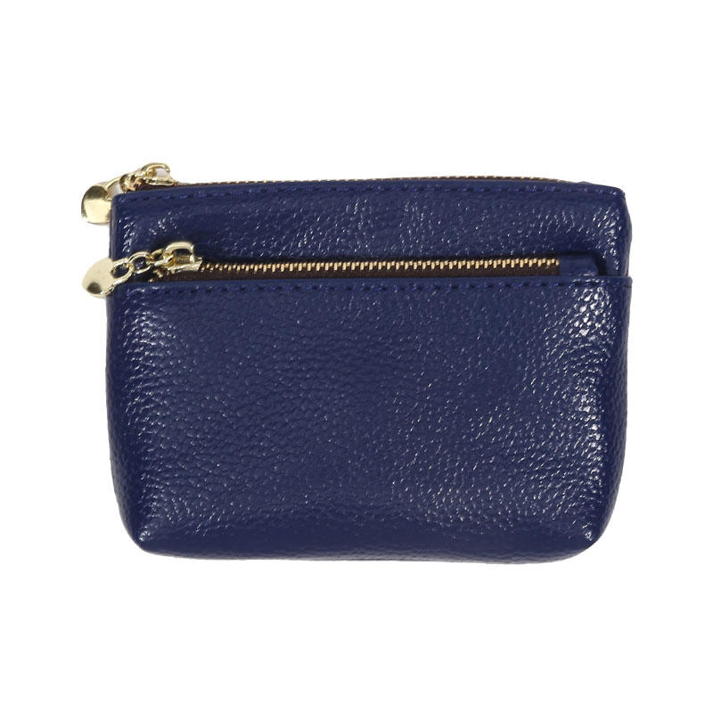 PU Leather Coin Purse Wallet With Card Slots Coin Organizer Change Holder Card Case Leather Zipper Storage Bag