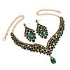 Elegant Rhinestone Teardrop Necklace & Earring Set - Luxury Bridal Jewelry