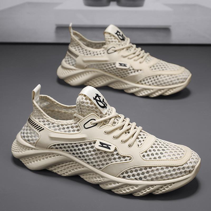 Men's creek shoes summer thin mesh large mesh breathable sports shoes low-top leisure travel mountaineering men's shoes