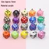 14mm Colorful Acrylic Dice Shaker Pendant Charm for DIY Jewelry