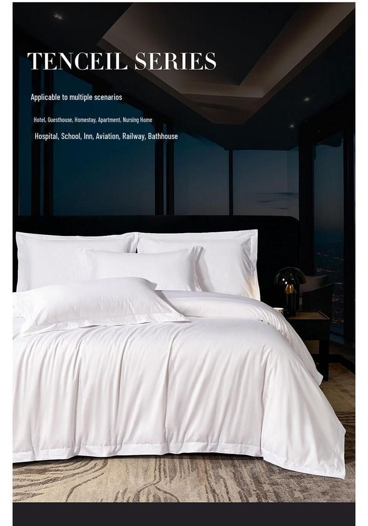 Hotel Quality Single Duvet Cover 4-Piece Set - Ideal for B&B or Guesthouse