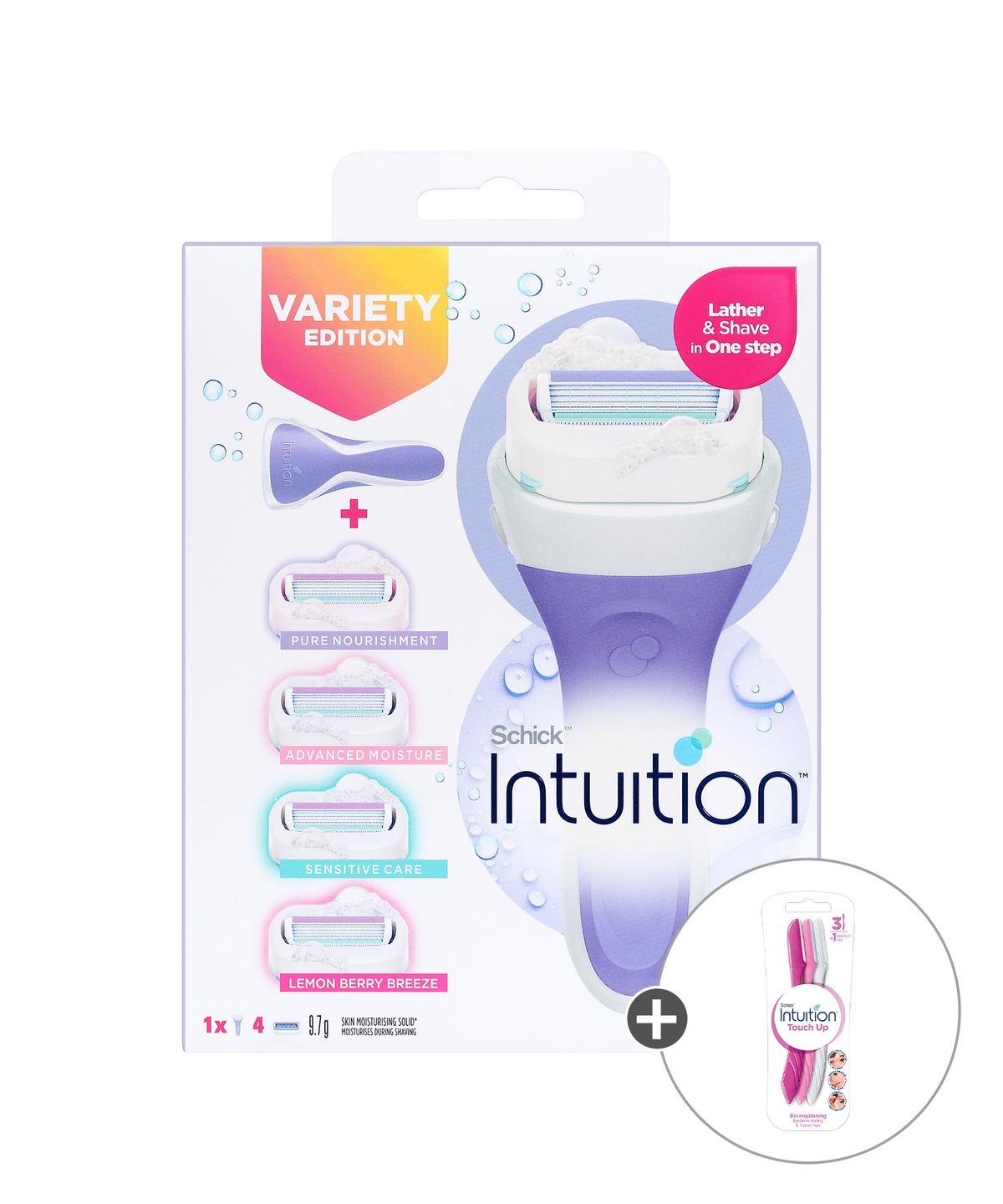 Intuition Special Pack (4 Blades + Coconut Hair Removal Device + Eyebrow Razor) Free Gift