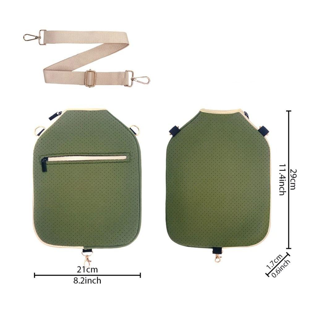 Waterproof Pickleball Paddle Cover Zipper Closure Pickleball Racket Bag  Outdoor