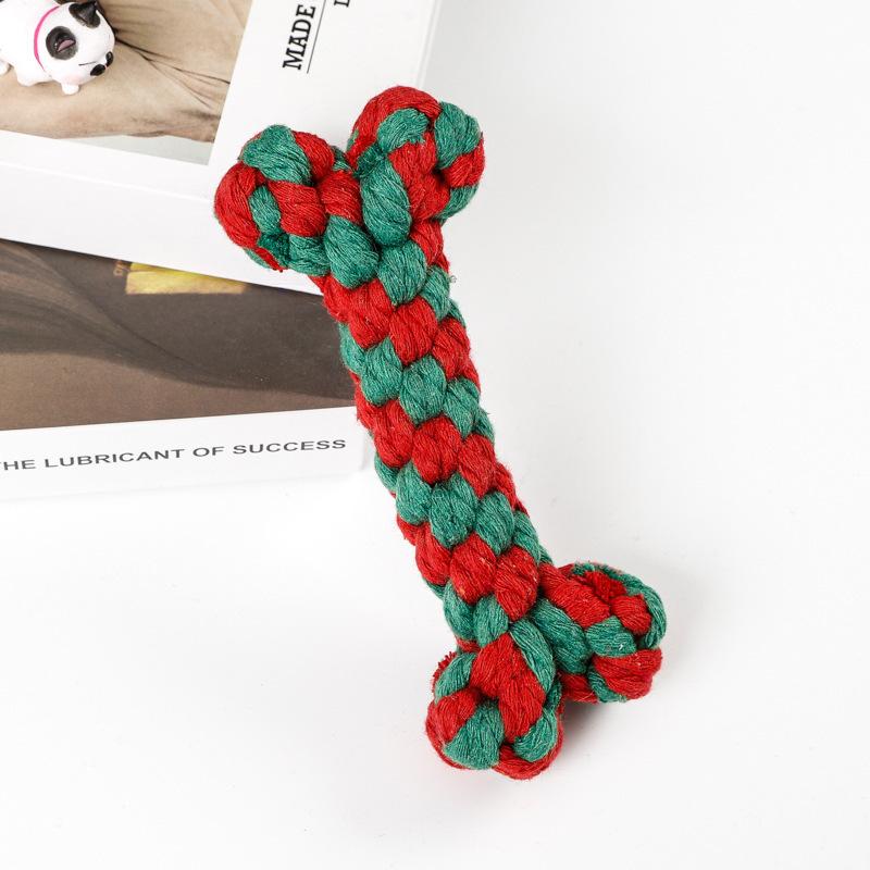 Bite Resistant Pet Dog Chew Toys for Small Dogs Cleaning Teeth Puppy Cat Rope Knot Ball Toy Playing Mascotas Accessories