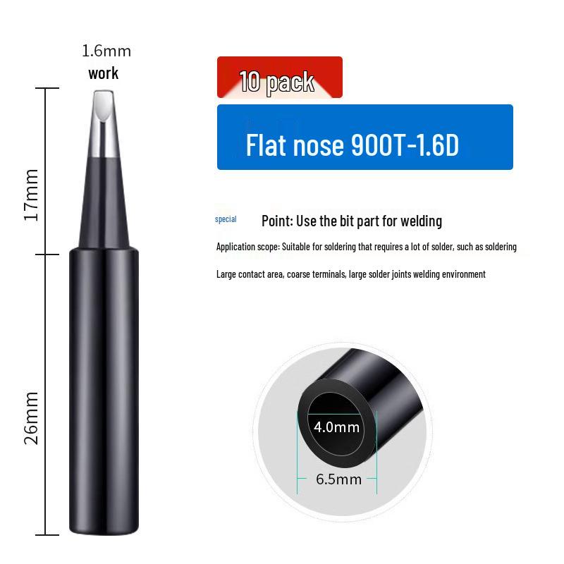 936 Internal Heating Soldering Iron Tip, Constant Temperature, Chrome & Black Diamond, Lead-Free