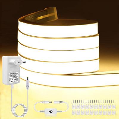 DC24V Neonlichtzeichen COB LED-Streifen Dimmbarer Berührungssensor 320LED Silica Gel Seillampenschlauch Flexible Wandlampe für die Inneneinrichtung