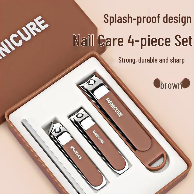 Yuanzu Anti-Splash Carbon Steel Nail Clipper Grooming Set