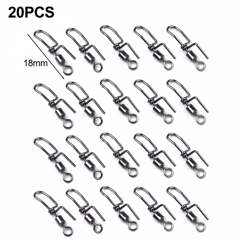 Premium For Sea Fishing Clip Down Swivels 20PCS 304 Stainless Steel 18mm Size