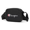 New Champion Polyvinyl Chloride Crossbody Bag Medium Size Unisex Black U3AACPU10