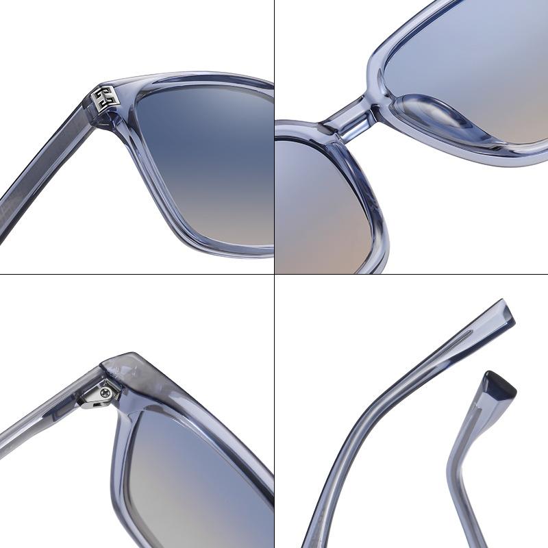 New Korean Version of Big Frame Trend Sunglasses Female Elegant TAC Sunglasses Travel Sunscreen Face Slimming Sunglasses.