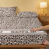 1 Simple Modern Printed Matte Fitted Sheet, Bedroom Printed Bed Cover, Bedding (Excluding Pillowcases)