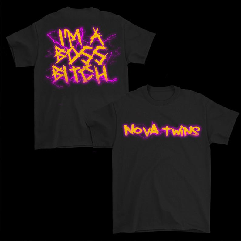 Nova Twins Im a boss black T-shirt short sleeve 1F2659 XXXXL