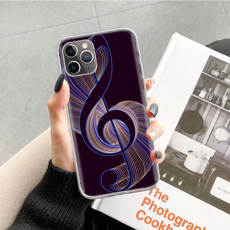old musical note Music Phone Case For Apple iPhone 17 Air 16 15 Plus 14 + 13 Mini 12 11 Pro Max 7 8 SE 16Max Soft Shell Cover Co