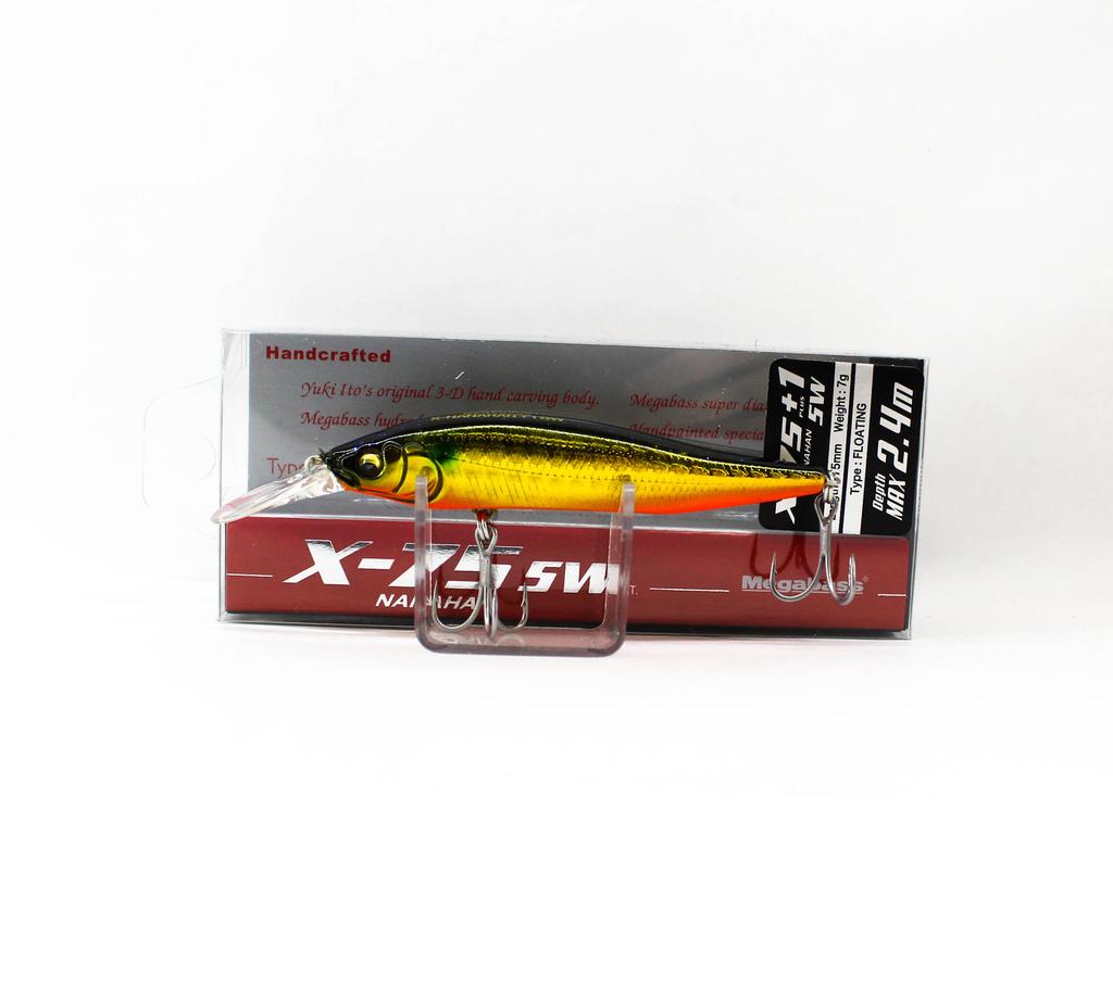 Megabass X-Nanahan +1 SW 75 mm 1/4 oz Floating Lure GG KInbora (3630)