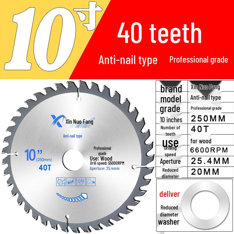 High-Speed Steel & Tungsten Circular Saw Blade for Wood & Aluminum, 4-10 Inch, Fits Hand Angle Grinders