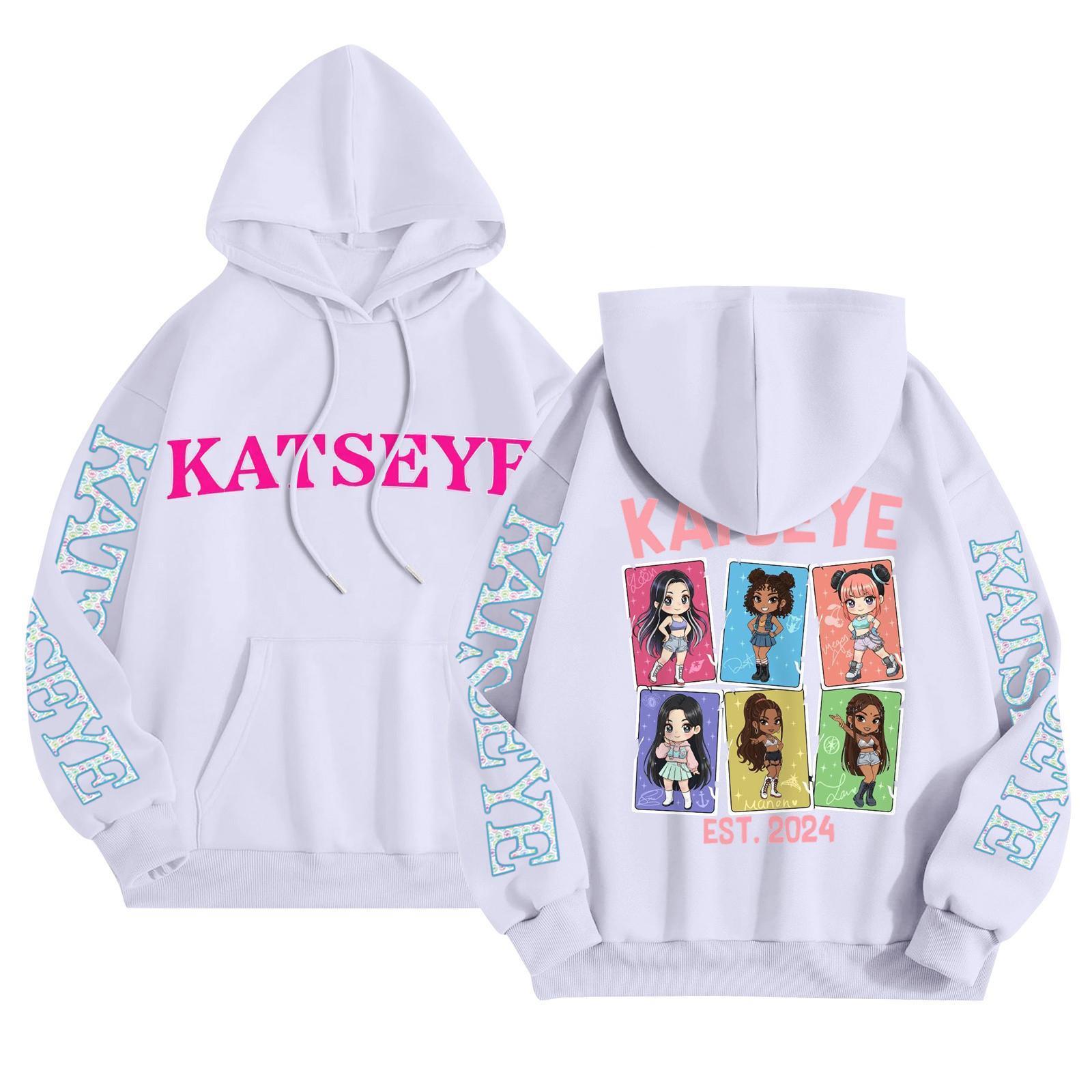 

Унісекс Модний Легкий Пуловер з Довгим Рукавом з Кишенями Толстовка з Принтом M