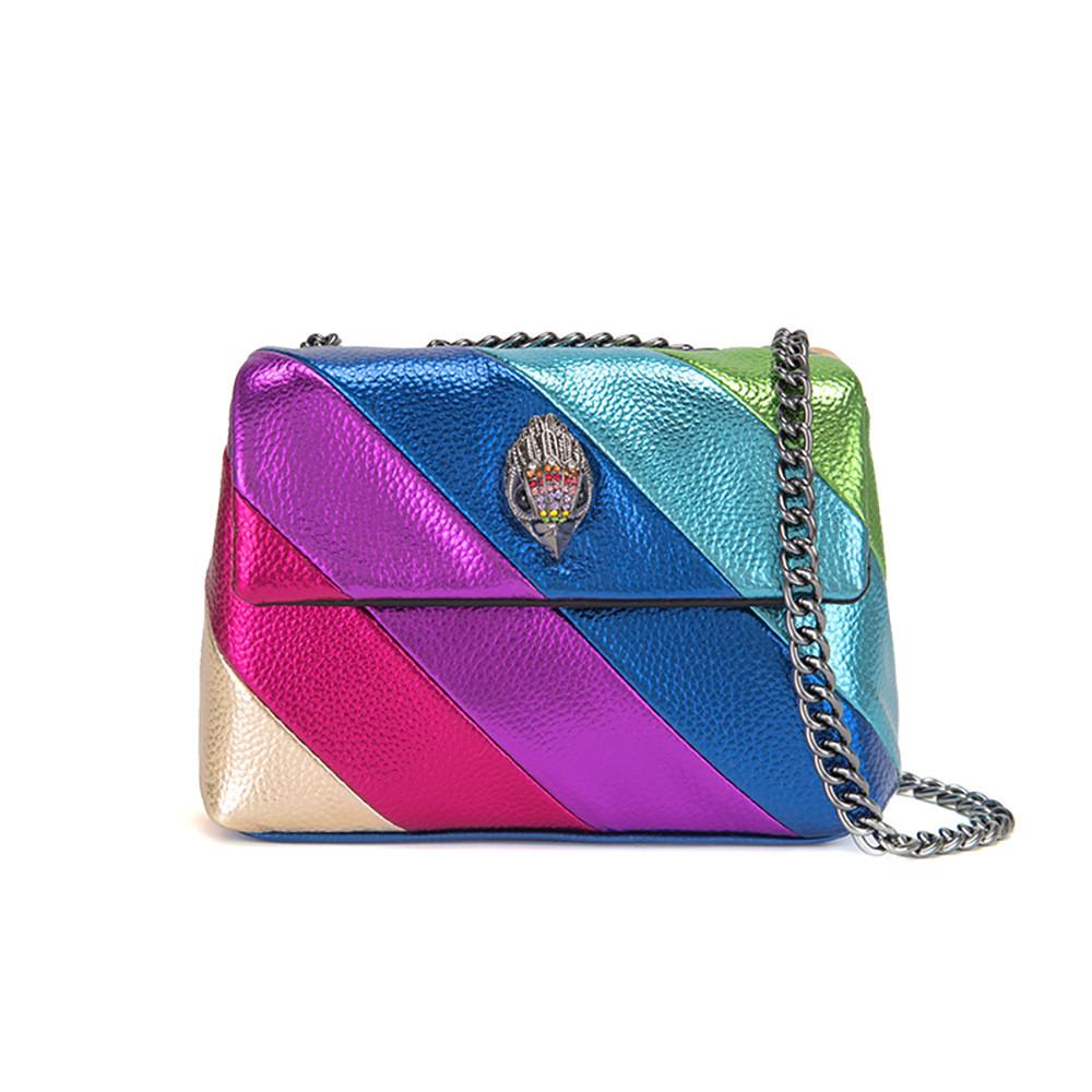 

Soft Pu Small Square Bag With Chain Accent And Multiple Pockets For Daily Use