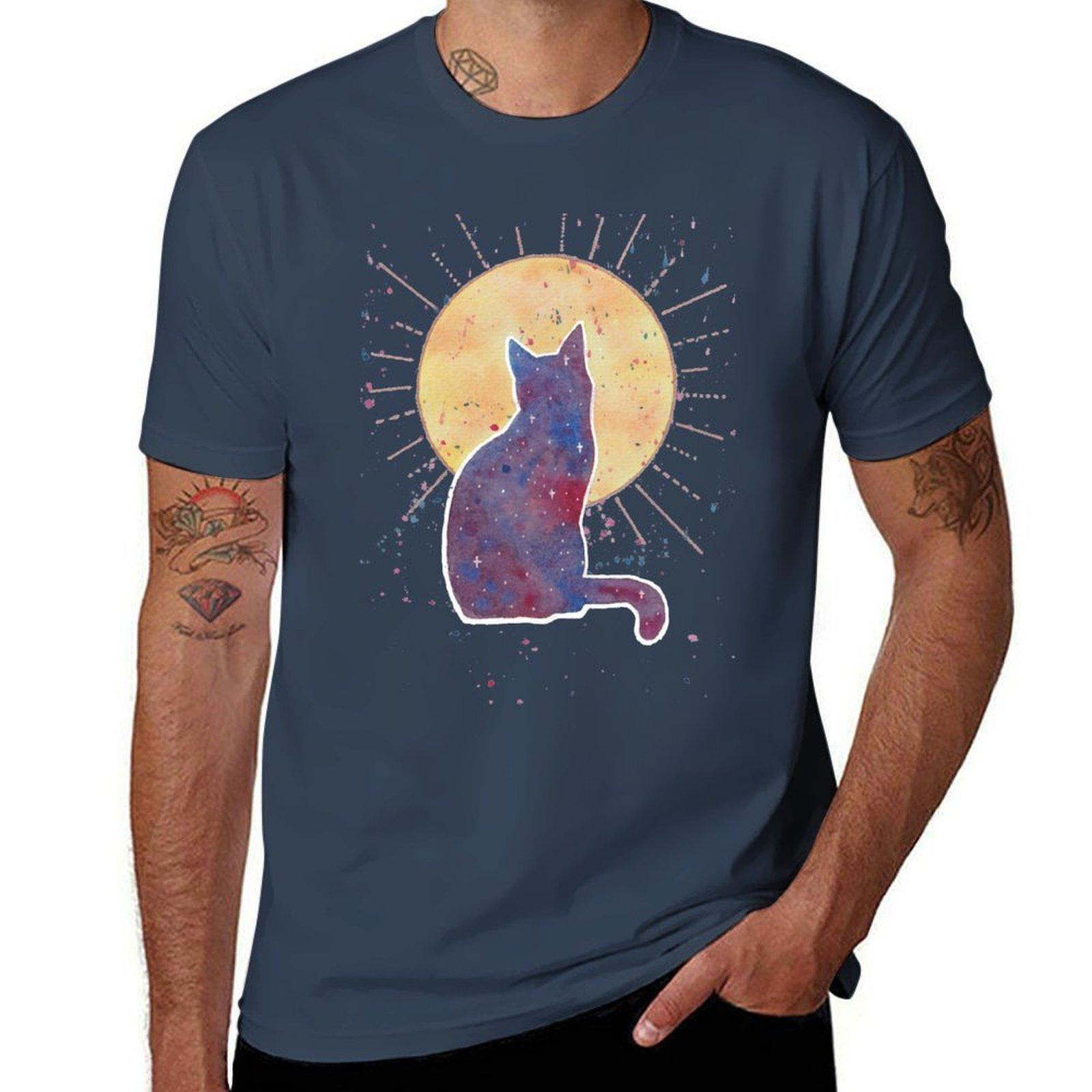 Mystic Cat TShirt Fitness Quick Dry Short Sleeve Top S