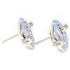 Hermes Excellent Condition Chaine d'Ancre Mini Maillon Earring Blue / SilverUsed