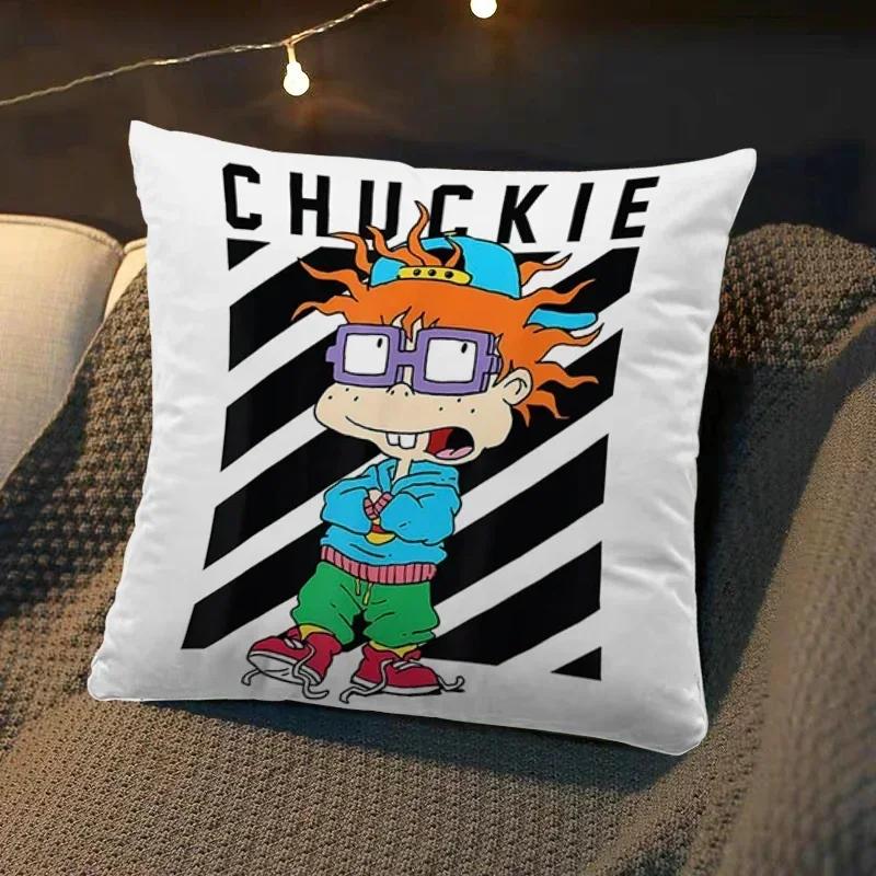 

мультяшные наволочки R-Rugrats квадратная наволочка для подушки роскошная наволочка наволочка диван кровать декор комнаты дакимакура свадебный подарок 12x12in 30x30cm