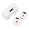 Electric Toilet Sensor Flush Kit with 2 Sensors 1800mAh Push Type Flush Automatic Touchless External