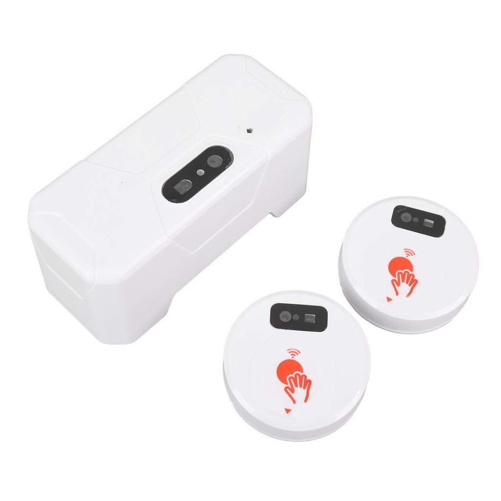 Electric Toilet Sensor Flush Kit with 2 Sensors 1800mAh Push Type Flush Automatic Touchless External
