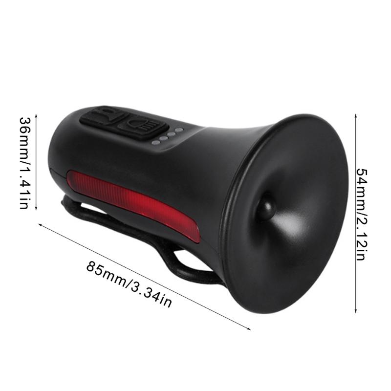 Electronic Mountain Bicycles Bells 120dB Bicycles Alarm Bells USB Rechargeable Bicycles Bells Horn Electric Bike Horns