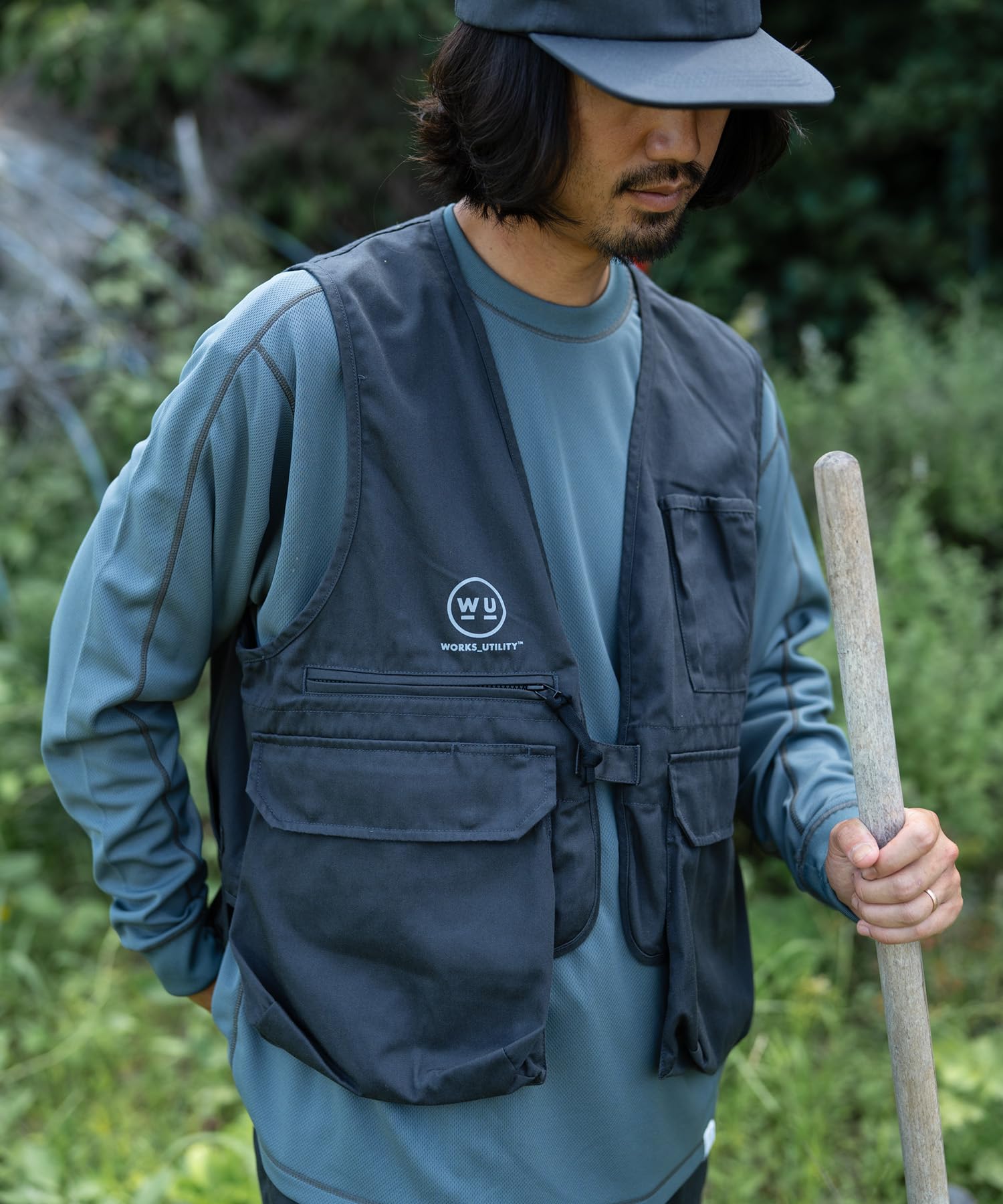 

GORDON MILLER WORKS_UTILITY VIBTEX Унисекс рабочий жилет, Размер 2 (эквивалентно JP L), Угольно-серый, 1767075