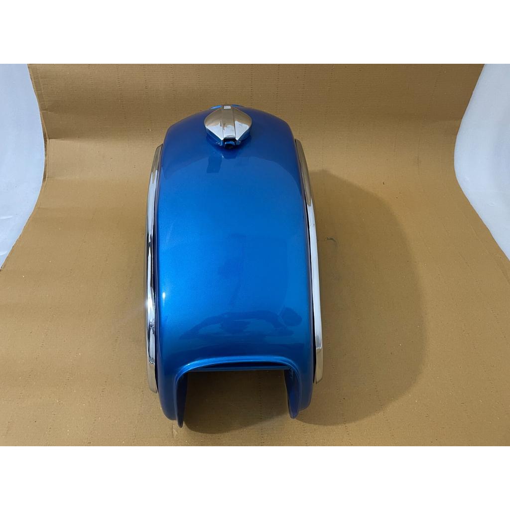 BMW R75/5 Toaster 1969-73 Model Blue Painted Alloy Petrol Gas Tank + Side Plates