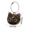 Cats Furs Storage Keychain,Pet Hair Keepsakes Keyring Cats Hair Storage Box Pendants Charm Memorial Collection Keychain