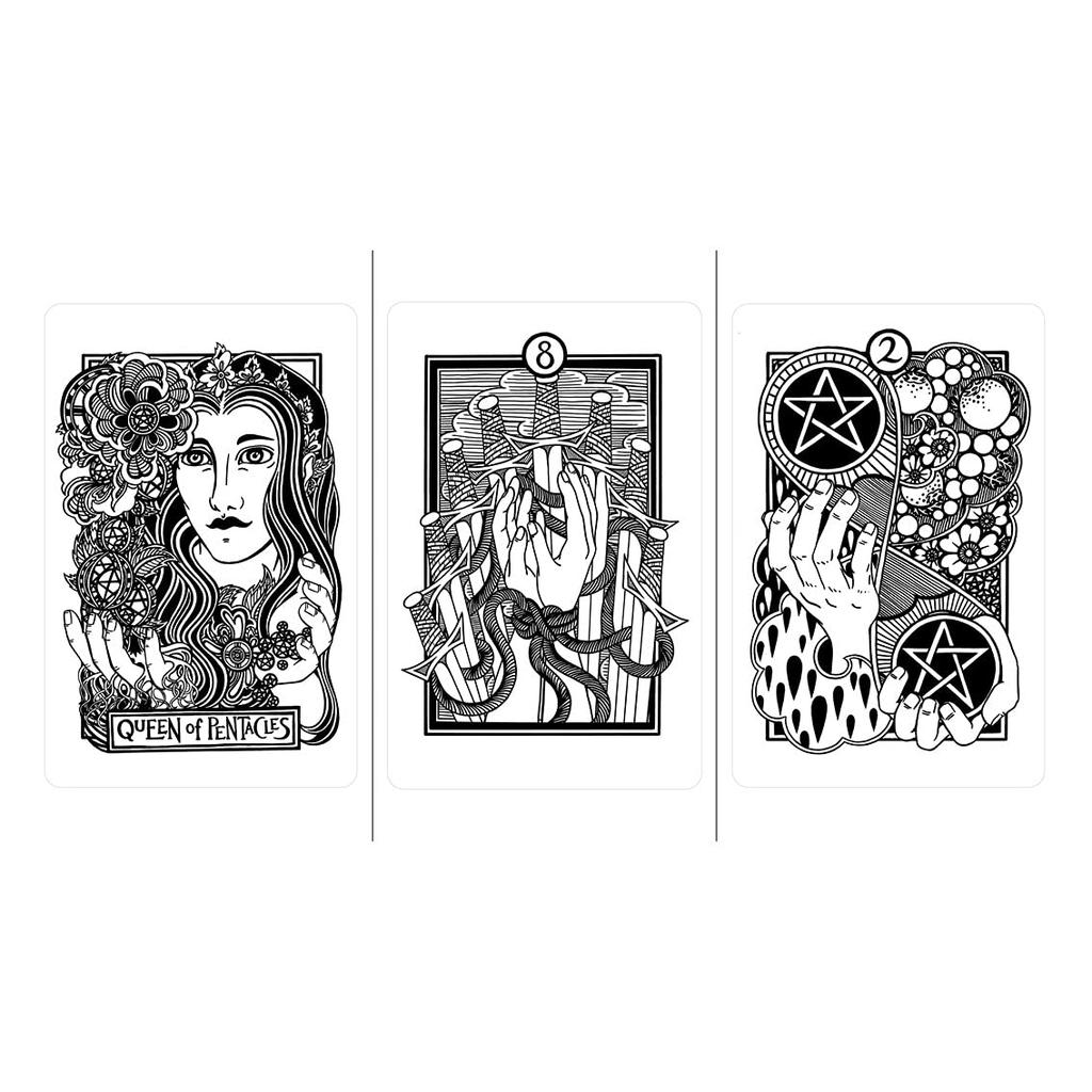 Kancharo 78-Card Tarot Card Set [Heart & Hands Tarot] Includes Japanese Tarot Card Instructions & Pouch (Authentic)