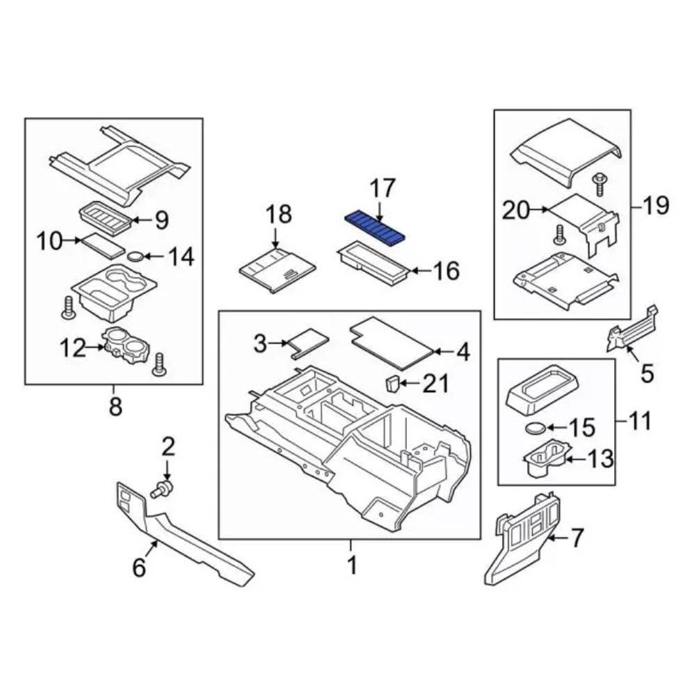 Manufacturer Part Number HC3Z-25045G34-DA For Ford Front Panel Mat HC3Z25045G34DA