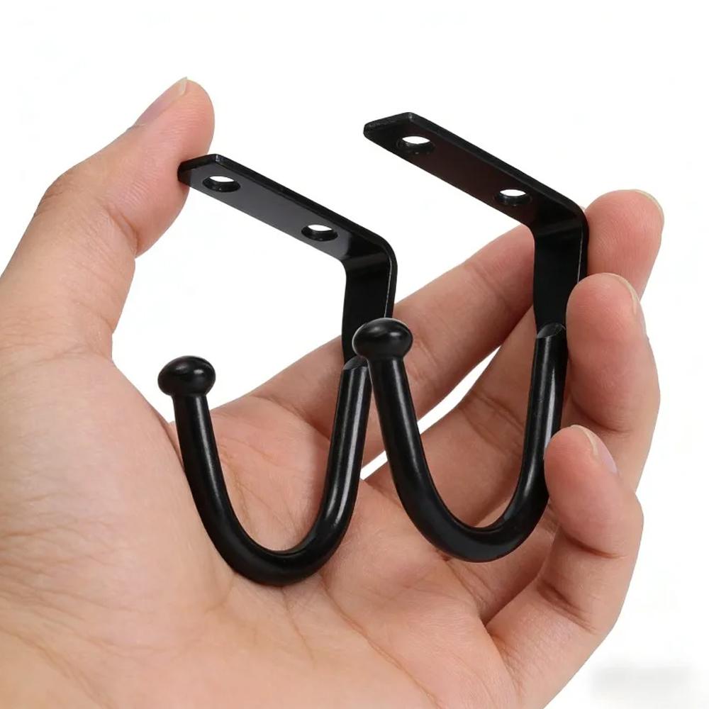 Screw Mounted Ceiling Hooks Heavy Duty Metal Hangers Kitchen Closet Wall Mount Hangers for Hanging Coats Towels Bags Caps Hook